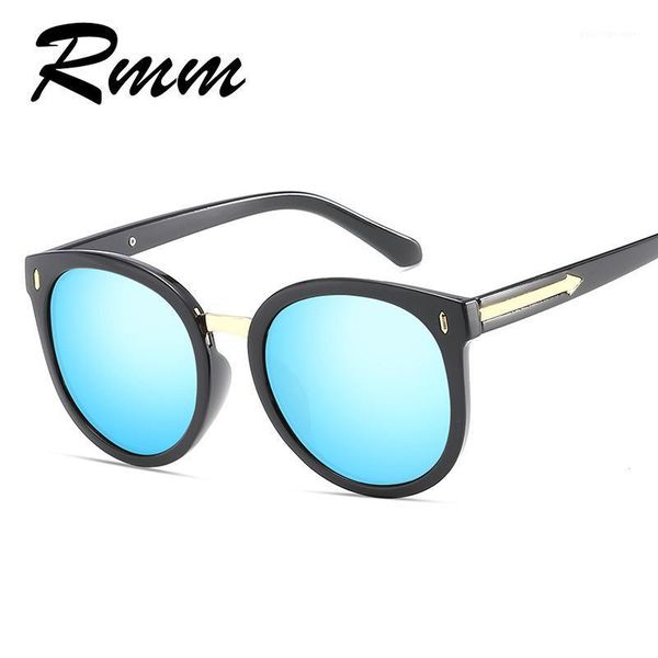 

sunglasses rmm fashion uv400 polarized women brand designer metal reflective sun glasses men mirror, White;black