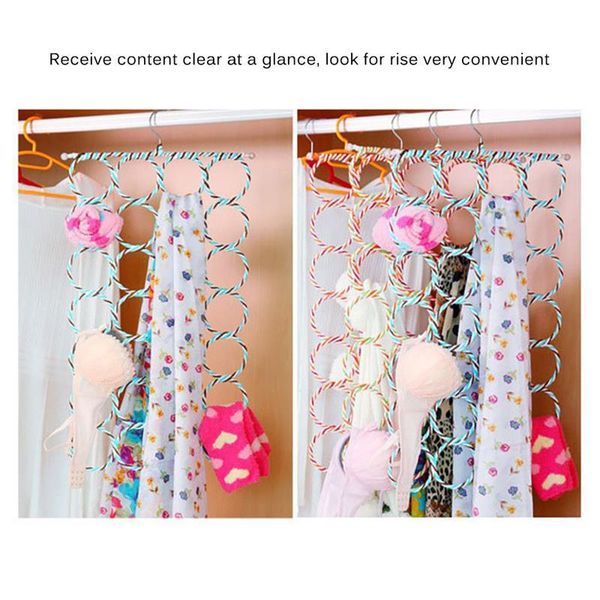 

hangers & racks 28 ring foldable hanger holder space saving wardrobe closet organizer for socks tie scarf belt shawl store