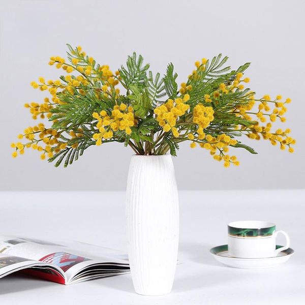 

decorative flowers & wreaths green plant fur simulation bunch of jequirity bean bouquet fake flower decoration home ornament