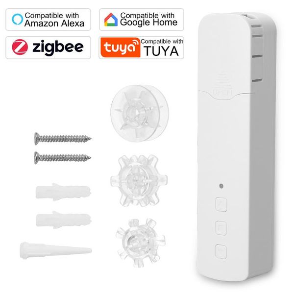 

smart home control tuya zigbee roller blinds pull bead curtain motor blind engine electric work with alexa google