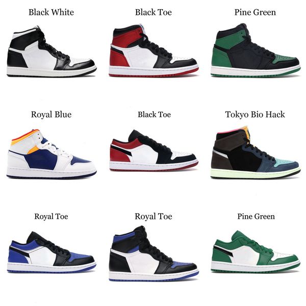 

1 hight cut men women basketball shoes black toe 1s low cut dunk unc obsidian pink green twist mens sports sneaker 29sr2m