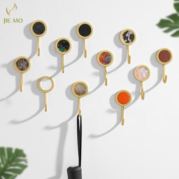 

robe hooks bathroom golden clothes hook wall mounted hardware copper hanger door