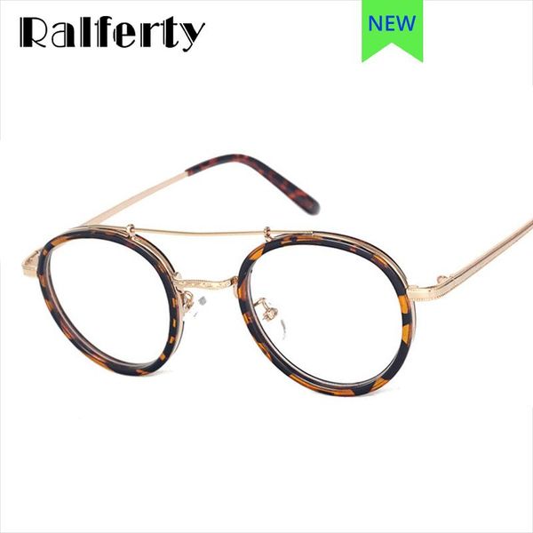 

sunglasses ralferty glasses decorative myopia eyeglass frame for women men vintage retro round eyewear oculos de grau, White;black