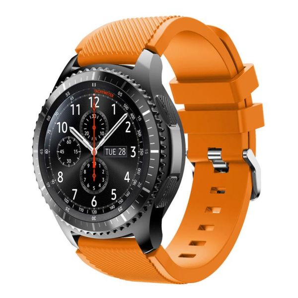 

watch bands arrive fashion sports silicone bracelet strap band for samsung gear s3 frontier drop dropship, Black;brown
