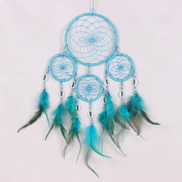 

decorative objects & figurines dream catcher circular feathers wall hanging decoration decor craftwall catchers for car vintage #p3