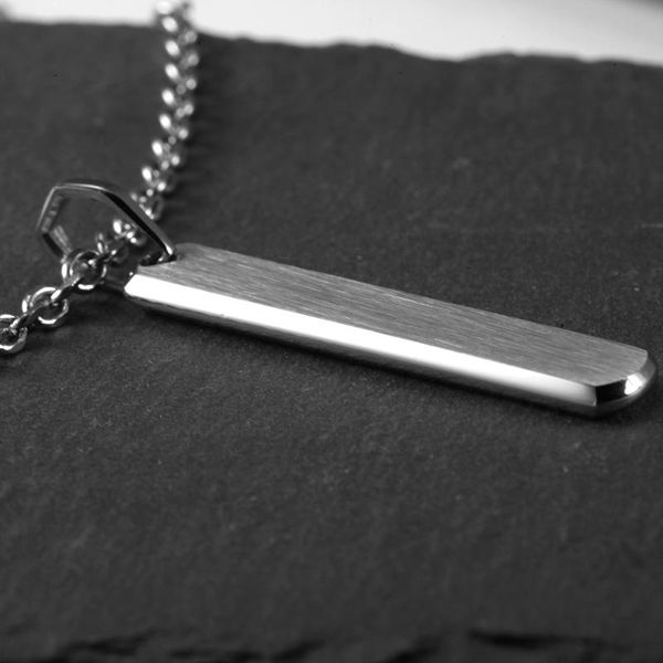 

pendant necklaces stainless steel men necklace simple chain 316l gold jewelry gifts for year 2021, Silver