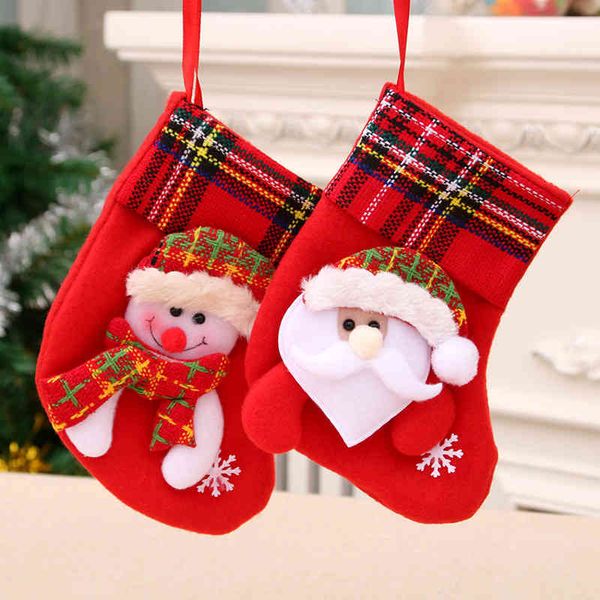 

christmas new red stockings decorations tree pendant children's gift bag