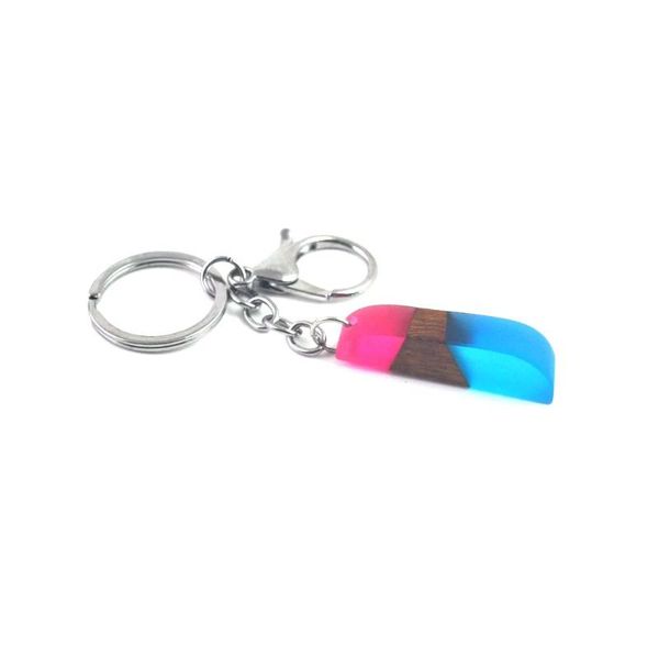 

keychains leanzni fashionkey chain handmade wooden resin retro gifts, men and women applicable to special jewelry e0010, Silver
