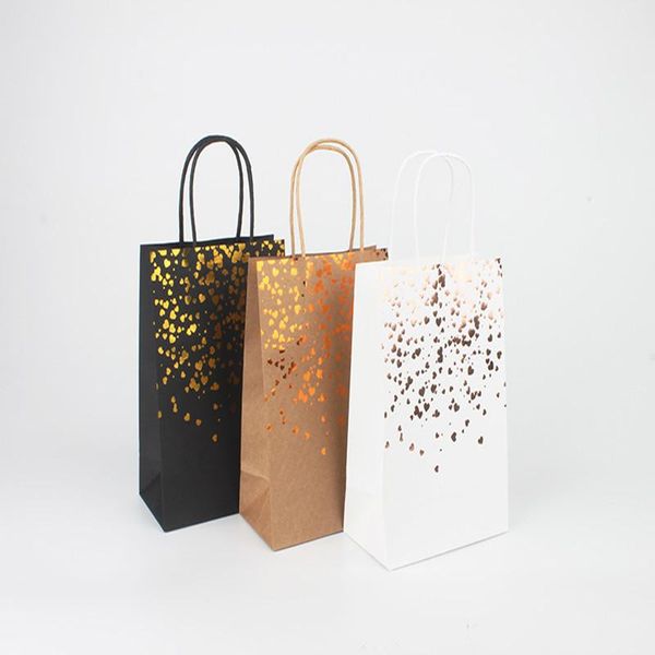 

gift wrap 6pcs kraft paper handle bags shopping bag wedding favors cookie packaging christmas birthday party decoration