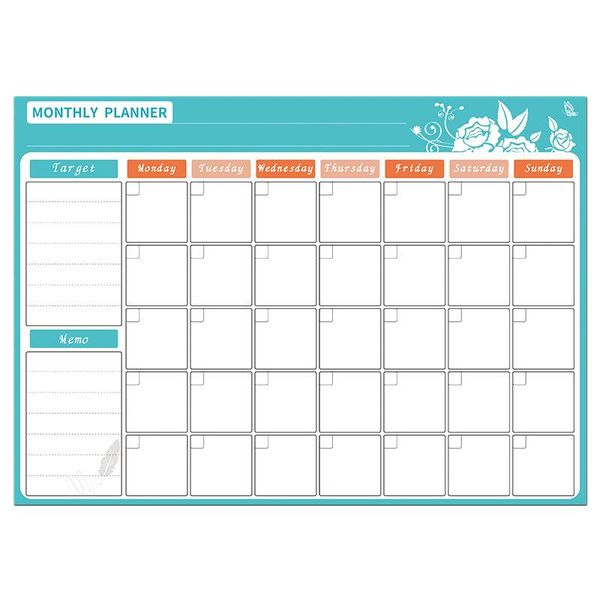 

fridge magnets erasable magnetic whiteboard dry erase board refrigerator to-do list monthly daily planner schedules