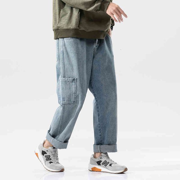 

men's pants male brem pants casual leg wide hip hop streetwear korean style korean in straight line brim ankle-long 9wci, Black
