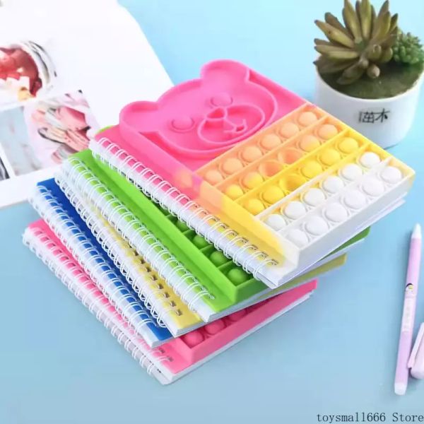 

fidget toys a5 paper notebook push sensory bubble simple dimple decompression toy kids stress reliever