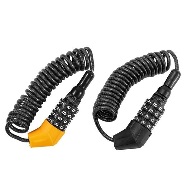 

bike locks 4-digit password combination motorcycle helmet chain anti-theft cable lock r66e