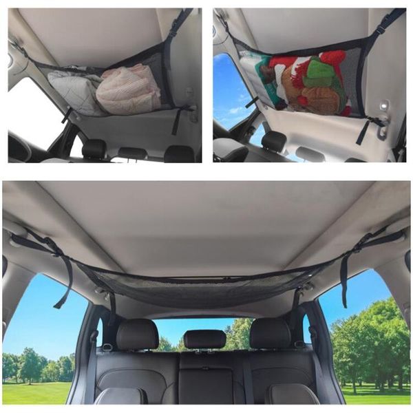 

car organizer multifunctional storage bag can expand the of debris toy mesh
