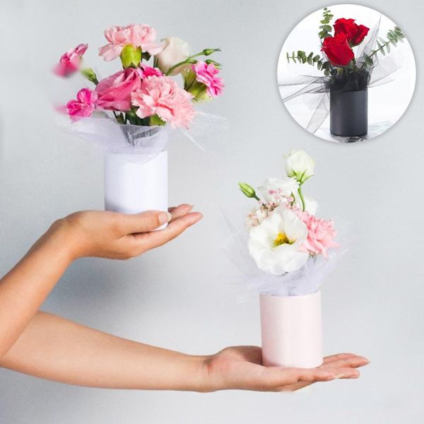 

gift wrap mini flower box florist packaging boxes rose round
