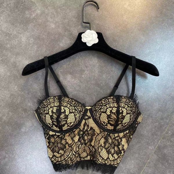 

2021 spring newly arrived lace vest bra suspend xrng, White