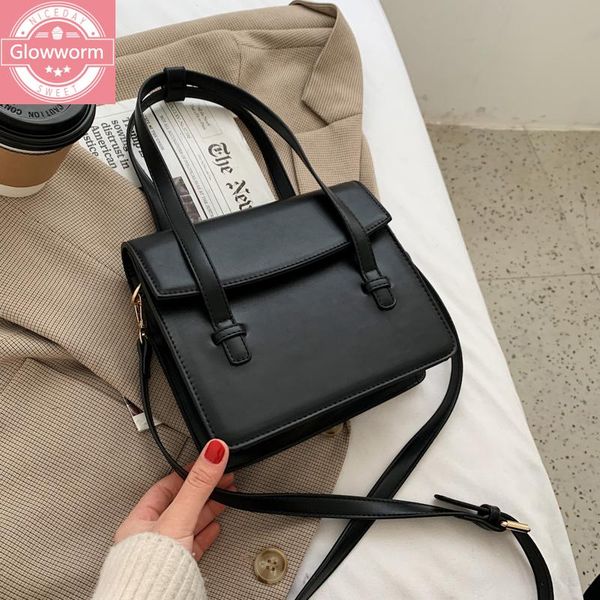 

retro shoulder bag fashion messenger bag texture luxury lady lady casual handbag regular solid color female