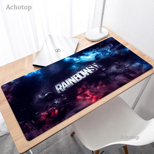 

mouse pads & wrist rests 900x400mm rainbow six siege pad gamer large gaming keybord mousepad for computer pc desk mat anime mousemat rugs ma