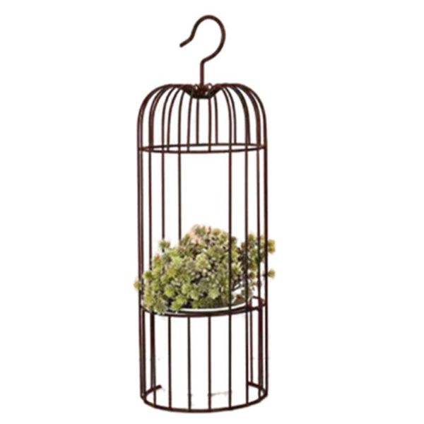 

not easy to be damaged nordic iron hanging flowerpot thick and durable balcony living room floor shelf