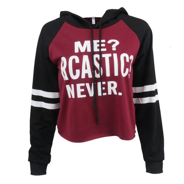 

2021 new hoodies letter crop hoodie long sleeve jumper hooded pullover coat casual fashion women sweatshirt 8tf1, Black