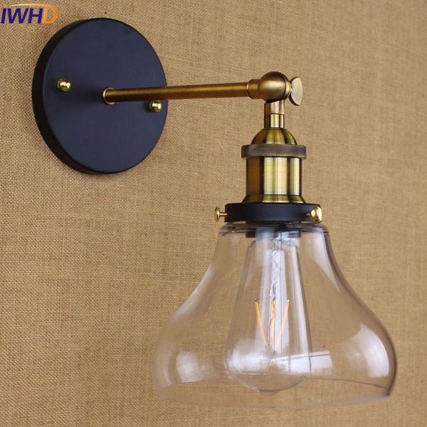 

wall lamp iwhd glass iron sconce industrial led lights for home bedroom bathroom bed light wandlamp luminaire on the arandela