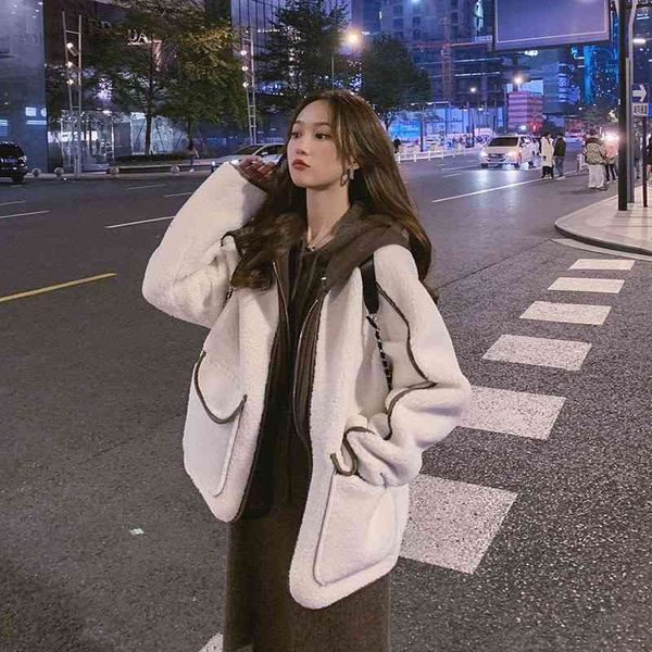 

women's jackets winter jacket women patchwork loose coats female causal oversize coat sweet outwear korean lady autumn 6lgf, Black;brown