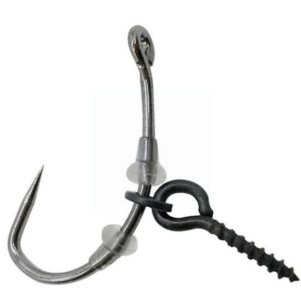 

fishing hooks fast swivel eight-shaped ring matte screw high-speed chod rigs bait tool tackle carp hair accessory f0c3