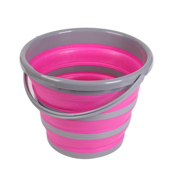 

10l folding bucket bathroom outdoor fishing bait folding round portable car wash bucket sile bucket kitchen accessor qylfgq