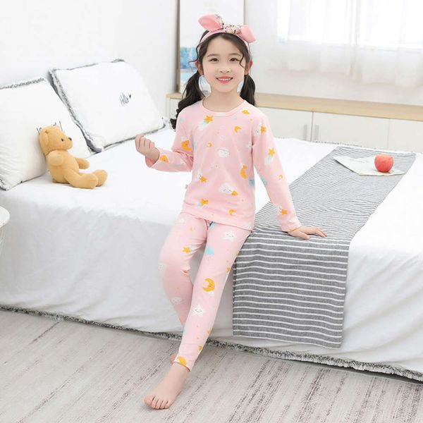 

lycra four seasons clothes autumn pants pajamas children's elastic underwear suit, Blue;red