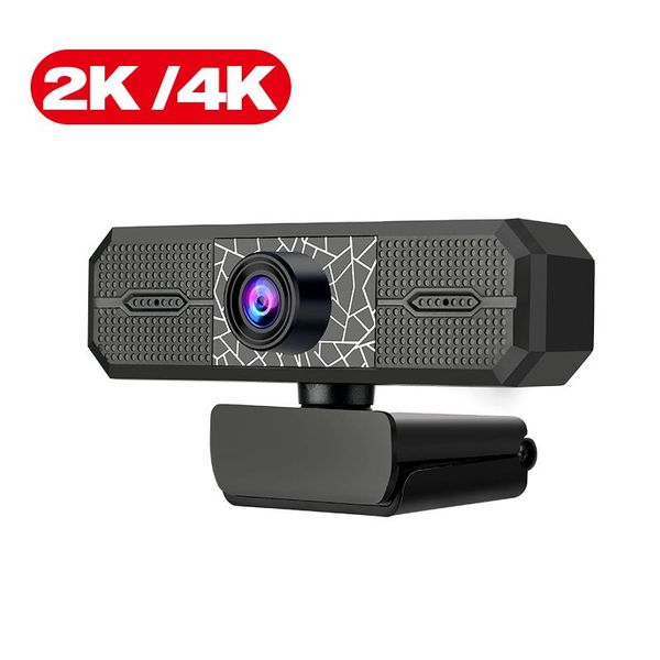

2k/4k hd mini webcam computer pc webcamera with microphone rotatable cameras for live broadcast video calling conference work
