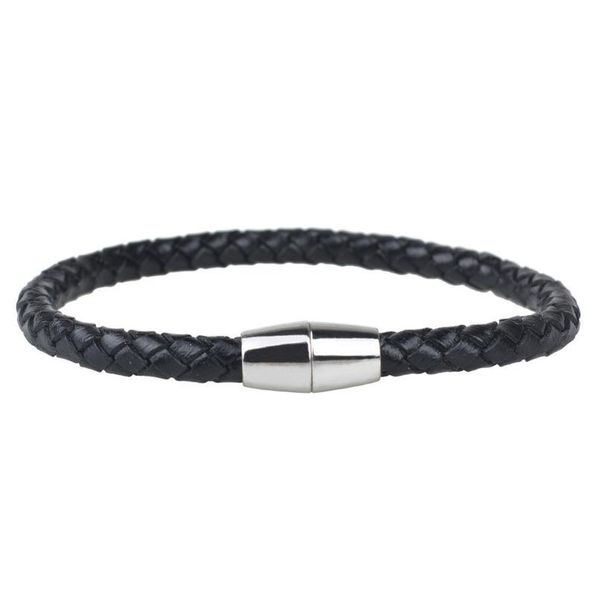 

men's magnetic buckle bracelet leather rope bracelet genuine leather woven hand strap men's jllyhf