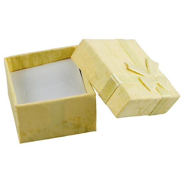 

gift wrap 24 pcs ring earring jewelry display box bowknot square case