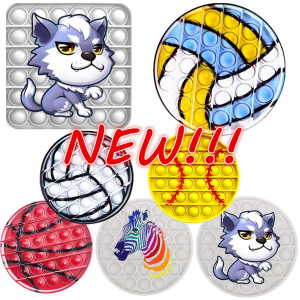 

dhl wholesale price multi styles push reliver stress fidget toys colorful football baseball basketball antistress enfant toys gift wholesale