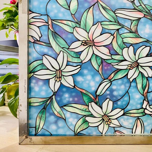 

window stickers matte stained film privacy glass static self adhesive frosted uv blocking thermal sticker for home