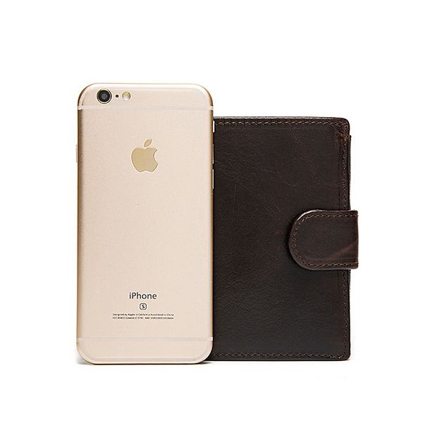 

new mens vintage cowhide genuine leather wallets bifold clutch solid short purses male id credit cards holder bag carteira, Red;black