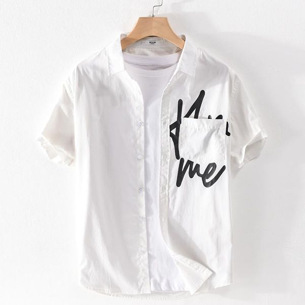 

men's casual shirts 2021 style italy suehaiwe's brand cotton shirt men short-sleeved fashion for mens clothing chemise camisa, White;black