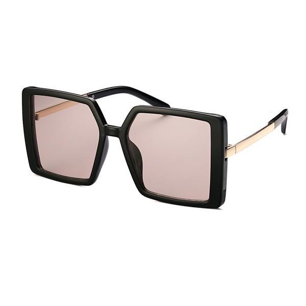 

sunglasses big square frame for lover couple fashion various color street shooting sunshade mirror 2021 style, White;black