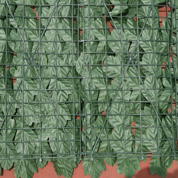 

artificial hedge leaves faux lvy leaf privacy fence screen for garden decoration backyard fence mesh balcony garden 2