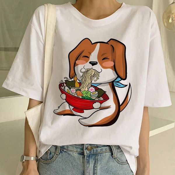 

women's t-shirt vogue shiba inu graphic print women harajuku aesthetic white 2021 summer streetwear tshirt
