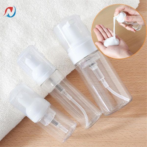 

storage bottles & jars 4pcs 30/60/100/150ml travel mousse foaming shampoo bottle dispenser split cosmetic