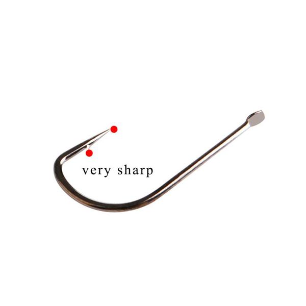 

12/14pcs high carbon steel fishing hooks size5#-size10# barbed flatted round bent hook carp fishing accessories