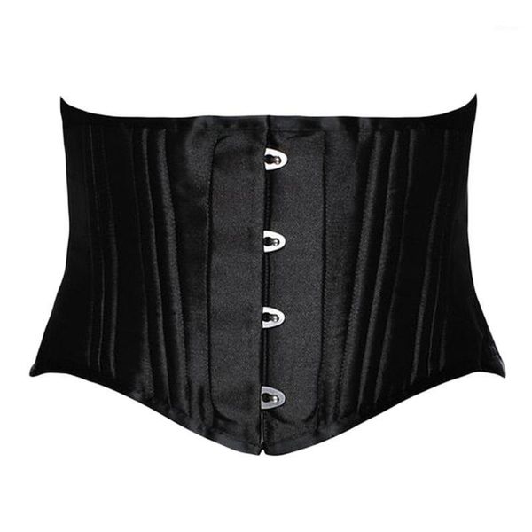 

bustiers & corsets underbust corset waist slimming steampunk lace-up plus size short bustier women body shapers gothic black white belt