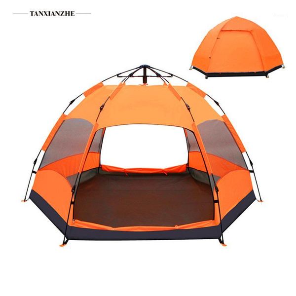 

tents and shelters tanxianzhe automatic tent outdoor 5-8 people thickened rainproof camping can be twe use house1