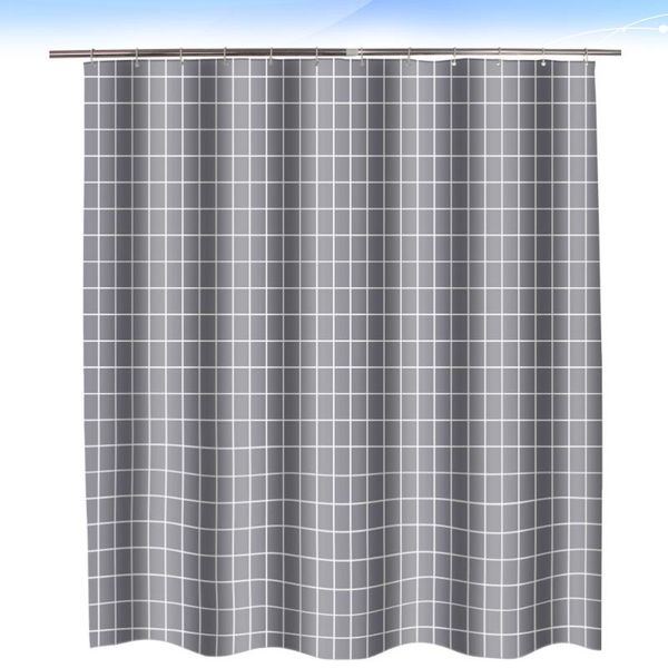 

curtain & drapes check pattern shower water proof polyester size 10
