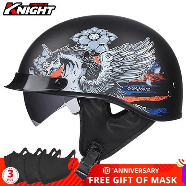 

motorcycle helmets motocross dot certification casco moto half helmet biker motorbike capacete retro open face men women outdoor travel