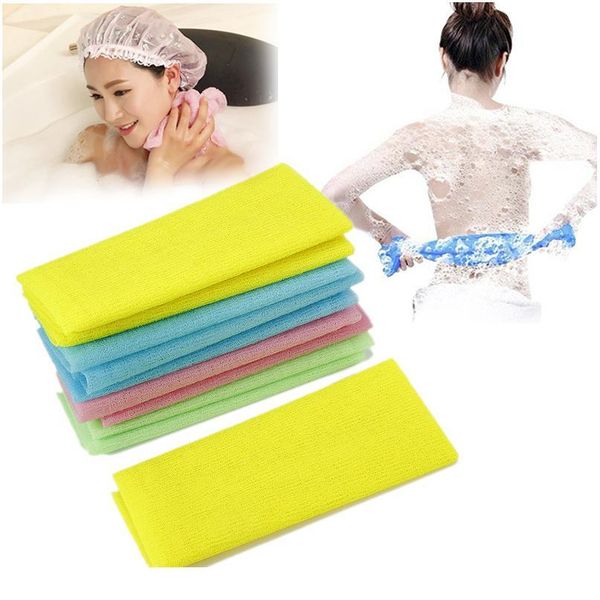 

mesh body cleaning towel exfoliating bath shower scrubbing nylon towel soft loofah back scrubber household bathroom acce jlltib