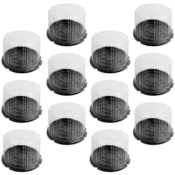 

1 set high dome cake boxes mousse packing boxes for bakery home (black)