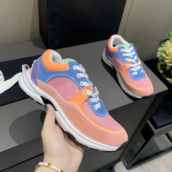 

r sneaker luxury sneakers men women casual shoes reflective party velvet calfskin mixed fiber quality comfortable breathable with box and du, Black