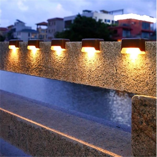 

solar lamps lights step outdoor waterproof led power garden light lamp decoration for patio stair yard fence