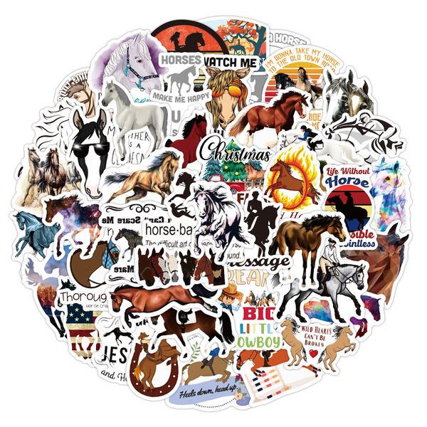 

50 pcs mixed graffiti skateboard stickers horsemanship sports for car lapfridge helmet pad bicycle bike motorcycle ps4 book guitar pvc decal